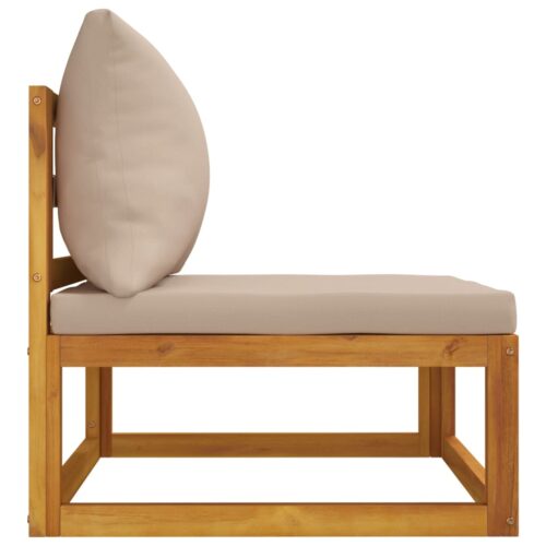 2-Piece Garden Sofa Set with Cushions Solid Wood Acacia - Image 5
