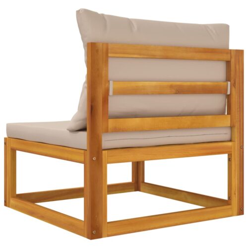 2-Piece Garden Sofa Set with Cushions Solid Wood Acacia - Image 6