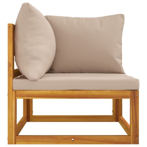 2-Piece Garden Sofa Set with Cushions Solid Wood Acacia - Image 7