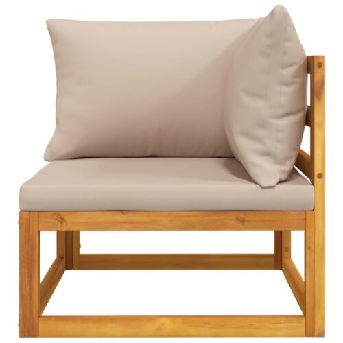 2-Piece Garden Sofa Set with Cushions Solid Wood Acacia - Image 8