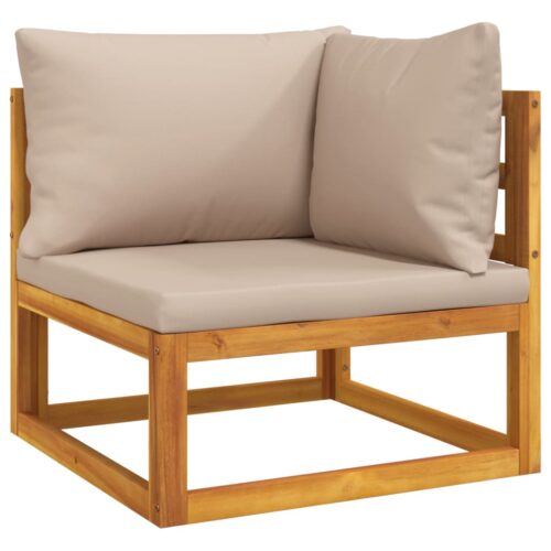 2-Piece Garden Sofa Set with Cushions Solid Wood Acacia - Image 9
