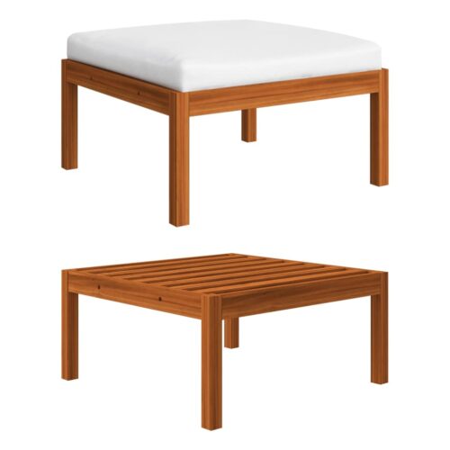 3-Piece Garden Lounge Set with Cushions Solid Acacia Wood - Image 10