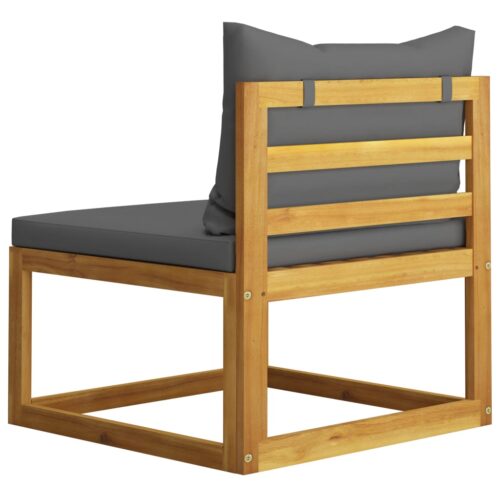 2-Piece Garden Sofa Set with Cushion Solid Acacia Wood - Image 5