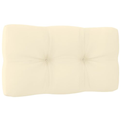 Garden Middle Sofas with Cream Cushions 2pcs Solid Pinewood - Image 8
