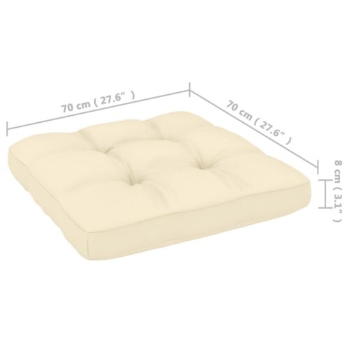 4-Seater Garden Sofa with Cushions Solid Pinewood - Image 11