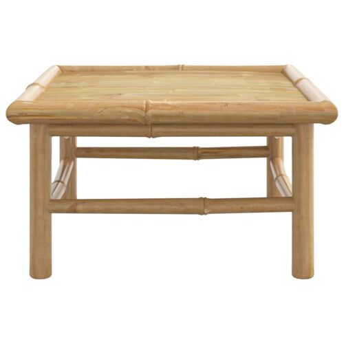 Garden Table 65x55x30cm Bamboo - Image 4