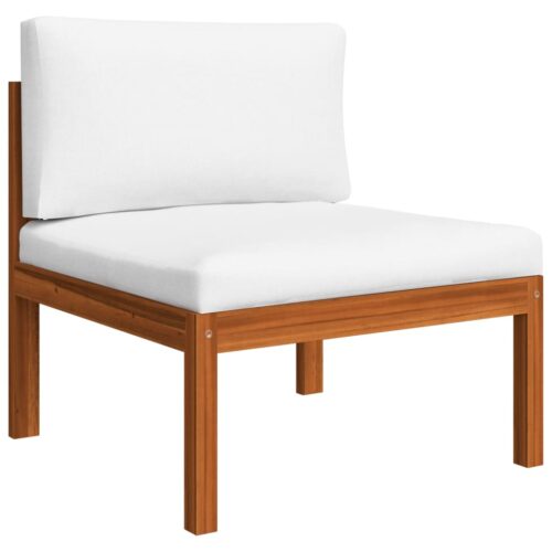 2-Piece Garden Lounge Set with Cushions Solid Acacia Wood - Image 3