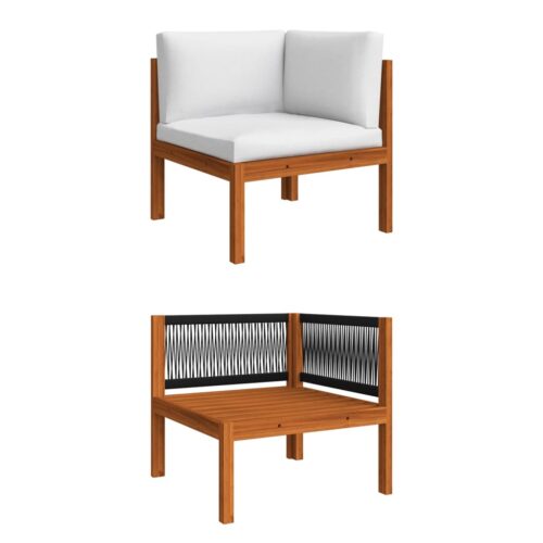2-Piece Garden Lounge Set with Cushions Solid Acacia Wood - Image 10