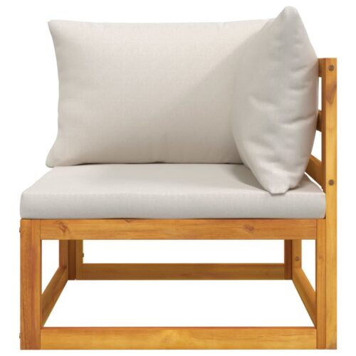 2-Piece Garden Sofa Set with Cushions Solid Wood Acacia - Image 8