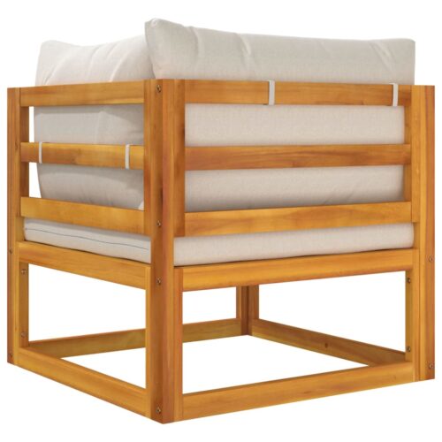 2-Piece Garden Sofa Set with Cushions Solid Wood Acacia - Image 10