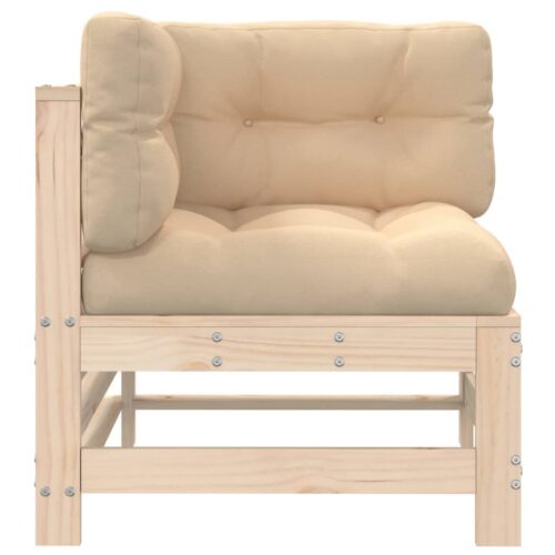 Corner Sofas with Cushions 2pcs Solid Wood Pine - Image 5