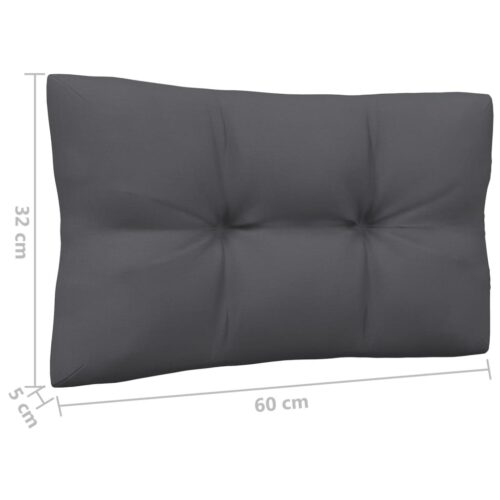 3-Piece Garden Lounge Set with Cushions White Solid Pinewood - Image 11