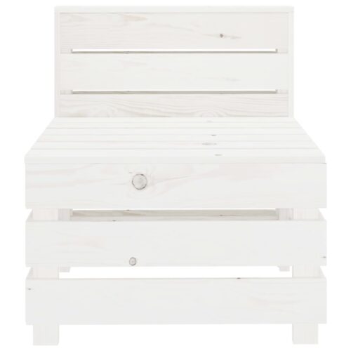 Outdoor Pallet Sofa Garden Patio Lounge Seat Bench Chair Pine Wood Rustic White - Image 6