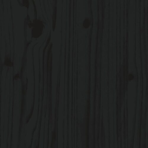 Middle Sofas with Cushions 2pcs Black Solid Wood Pine - Image 8