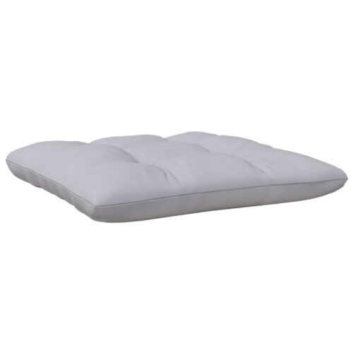 2-Seater Garden Sofa with Grey Cushions Solid Pinewood - Image 6