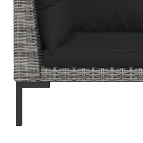 2-Piece Outdoor Sofa Garden Patio Wicker Rattan Loveseat Cushions Lounge Chair - Image 4