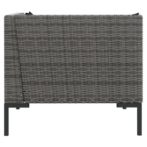 2-Piece Outdoor Sofa Garden Patio Wicker Rattan Loveseat Cushions Lounge Chair - Image 7