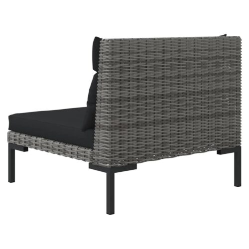 2-Piece Outdoor Sofa Garden Patio Wicker Rattan Loveseat Cushions Lounge Chair - Image 8