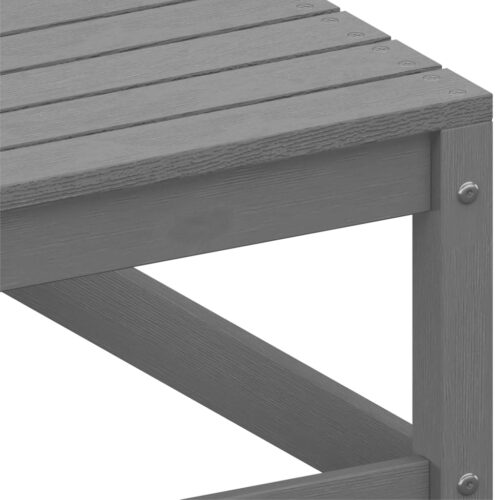 Garden Corner Sofa with Anthracite Cushions Solid Pinewood - Image 5