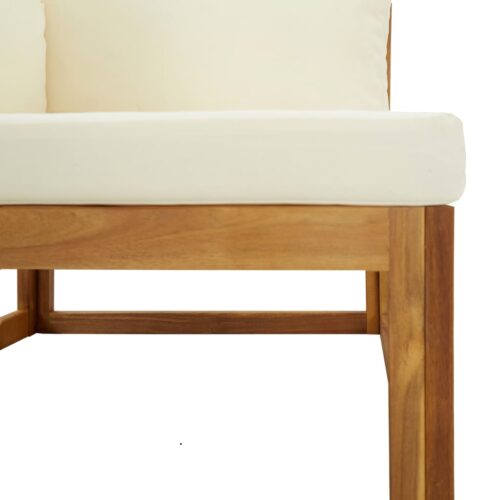 Sectional Corner Sofas 2pcs with Cushions Cream White - Image 7