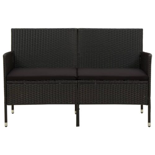 3-Seater Garden Sofa Wicker Rattan Outdoor Patio Lounge Dining Chair Loveseat - Image 2
