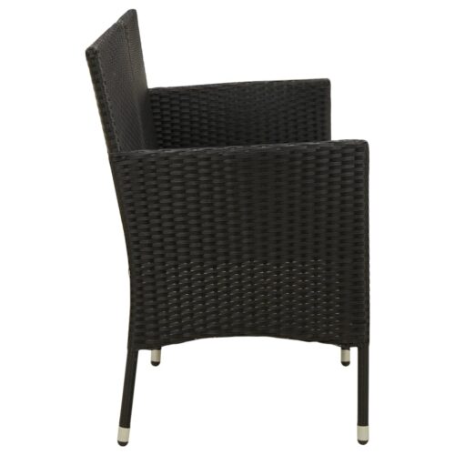 3-Seater Garden Sofa Wicker Rattan Outdoor Patio Lounge Dining Chair Loveseat - Image 5