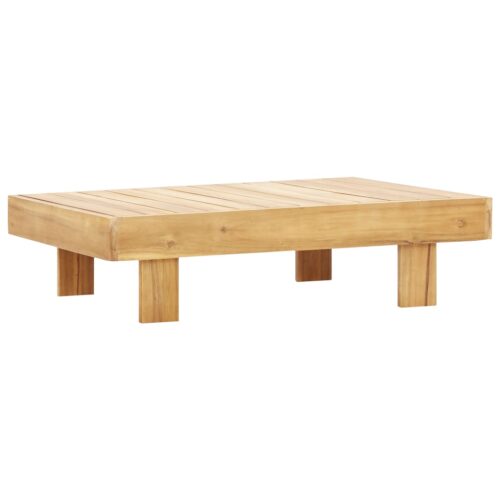 Coffee Table 100x60x25cm Solid Acacia Wood - Image 2