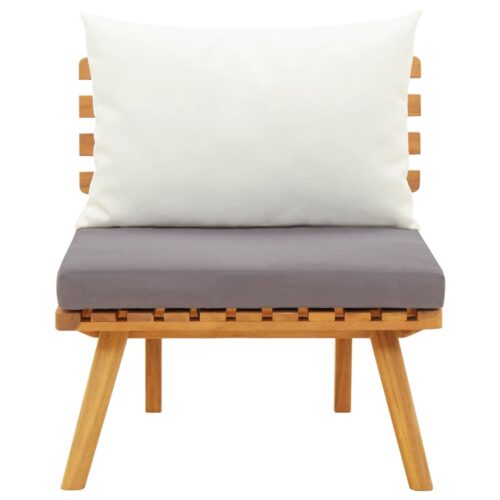Garden Chair with Cushions Solid Acacia Wood - Image 2