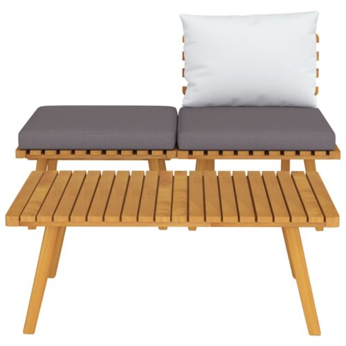 3-Piece Garden Lounge Set with Cushions Solid Acacia Wood - Image 3