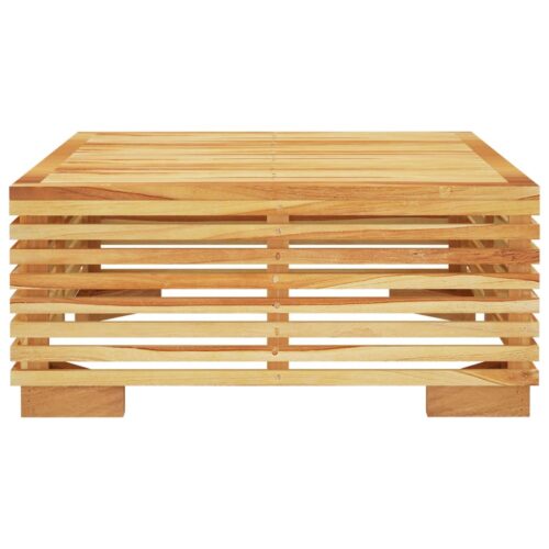 Garden Coffee Table 69.5x69.5x31cm Solid Wood Teak - Image 3