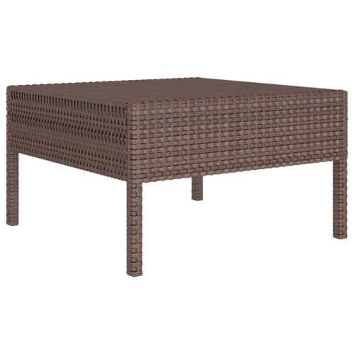 3-Piece Outdoor Sofa Set with Cushions Garden Patio Lounge Chairs Rattan Setting - Image 5