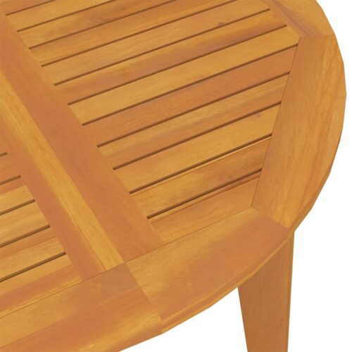 3-Piece Garden Dining Set Wood Timber Outdoor Patio Furniture Acacia - Image 5