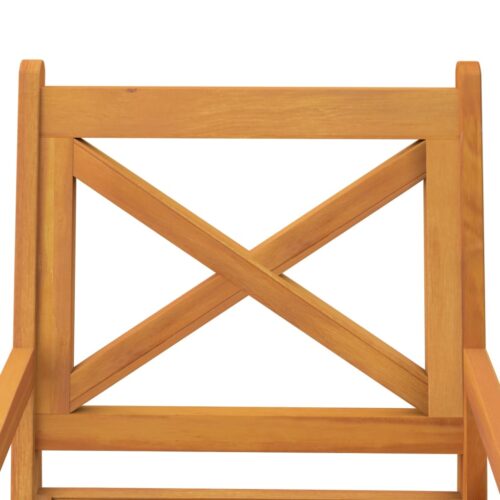 3-Piece Garden Dining Set Wood Timber Outdoor Patio Furniture Acacia - Image 10