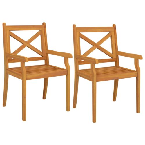 3-Piece Garden Dining Set Wood Timber Outdoor Patio Furniture Acacia - Image 6
