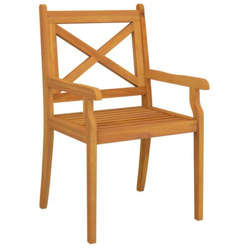 3-Piece Garden Dining Set Wood Timber Outdoor Patio Furniture Acacia - Image 7