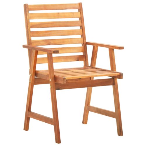 3-Piece Garden Dining Set Wood Timber Outdoor Patio Furniture Acacia - Image 3