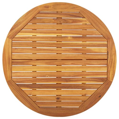 3-Piece Garden Dining Set Wood Timber Outdoor Patio Furniture Acacia - Image 6