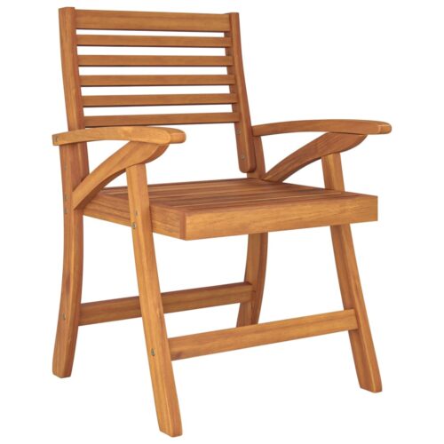 3-Piece Garden Dining Set Wood Timber Outdoor Patio Furniture Acacia - Image 4
