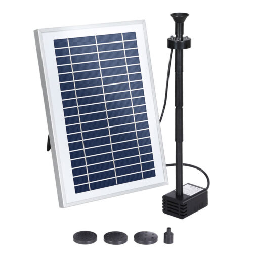 Gardeon Solar Pond Pump Submersible Water Fountain with Battery LED Lights 4.4FT - Image 2
