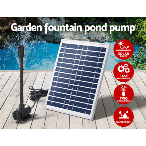 Gardeon Solar Pond Pump Submersible Water Fountain Kit 9.8FT - Image 5