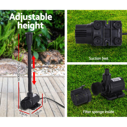 Gardeon Solar Pond Pump Submersible Water Fountain Kit 9.8FT - Image 7