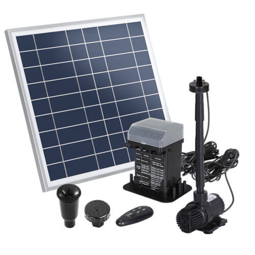 Gardeon Solar Pond Pump with Battery Kit LED Lights 9.8FT - Image 2
