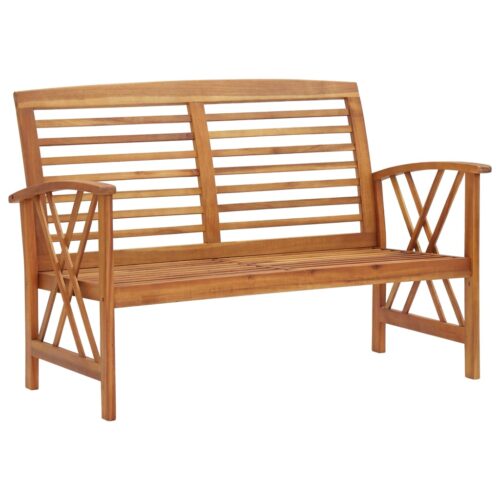 2-Piece Garden Lounge Set Acacia Wood Timber Outdoor Patio Furniture - Image 4