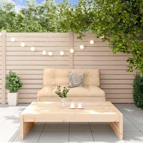 2-Piece Garden Lounge Set with Cushions Wood Timber Outdoor Patio Furniture - Image 2