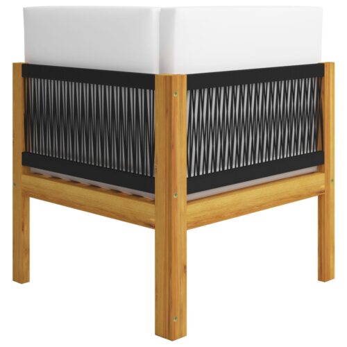 2-seater Garden Bench with Cushions Acacia Wood Timber Outdoor Patio Furniture - Image 5