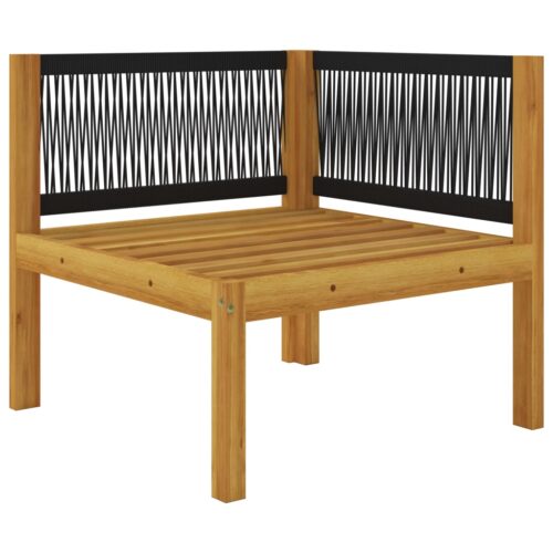 2-seater Garden Bench with Cushions Acacia Wood Timber Outdoor Patio Furniture - Image 6