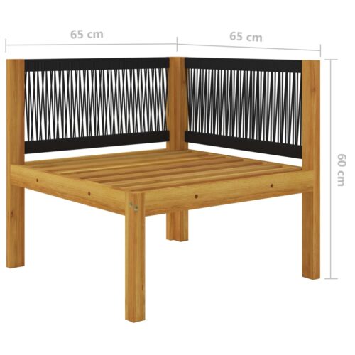 2-seater Garden Bench with Cushions Acacia Wood Timber Outdoor Patio Furniture - Image 10
