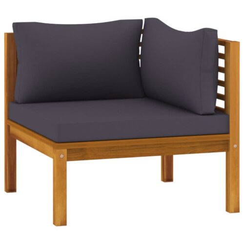 2-Seater Garden Sofa with Cushion Wood Timber Outdoor Patio Furniture Acacia - Image 3