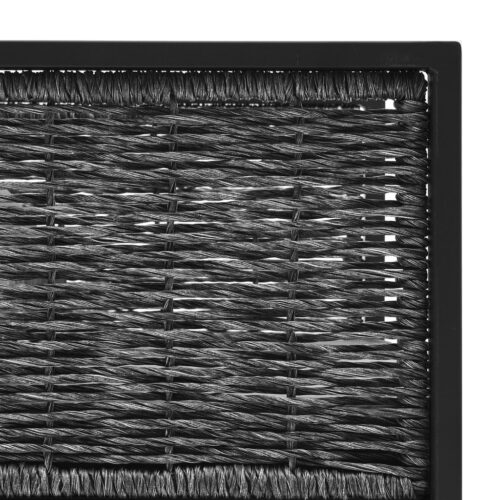 2-Seater Sofa with Cushions Anthracite Poly Rattan Wicker Outdoor Patio Furniture - Image 7