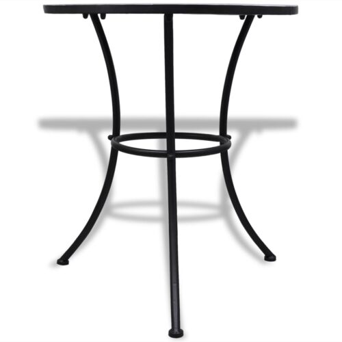 3-Piece Bistro Set Ceramic Tile Blue White - Image 3